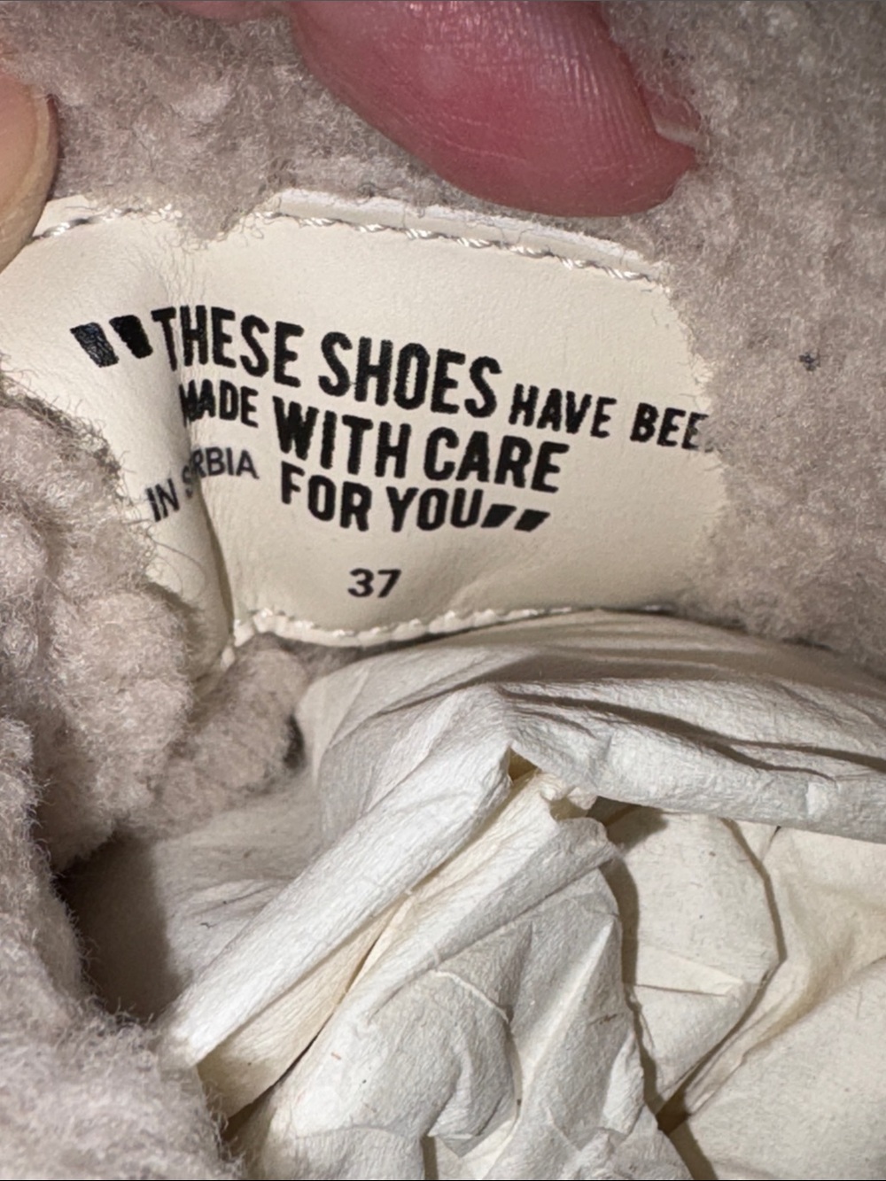 NWT VOILE BLANCHE JULIA Fur Leather And Fabric Sneakers in Beige - Picture 11 of 14